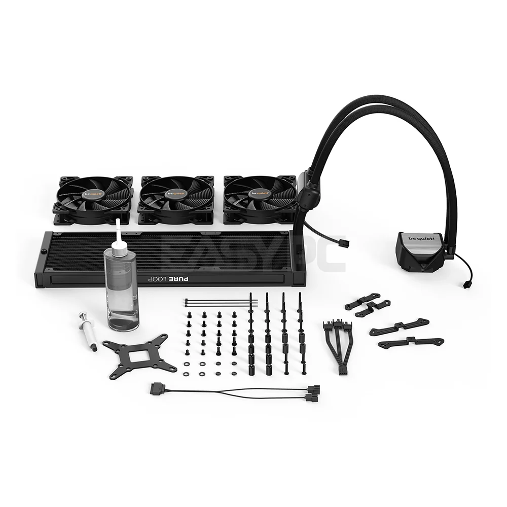 BeQuiet Pure Loop (BW008) AIO CPU Cooler Intel & AMD, 3x Pure Wings 2 120mm PWM Fans Doubly decoupled pump for quiet operation 4JTP BEBW2440 - Image 5