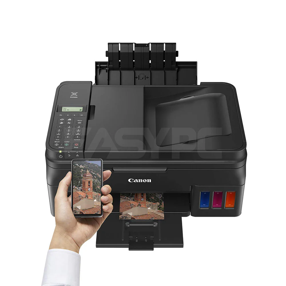 Canon Pixma G4010 Refillable Ink Tank Wireless AIO with Fax Printer - Image 3