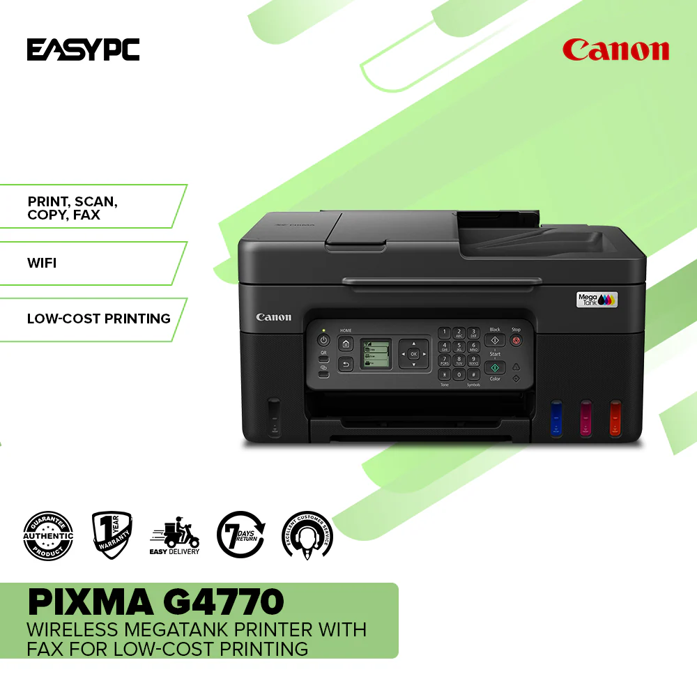 Canon Pixma G4770 Wireless MegaTank Printer with Fax for Low-Cost Printing - Image 2
