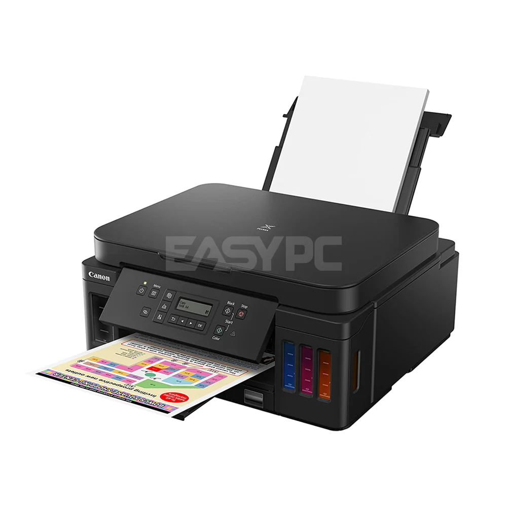Canon Pixma G6070 Refillable Ink Tank Wireless AIO Printer - Image 4
