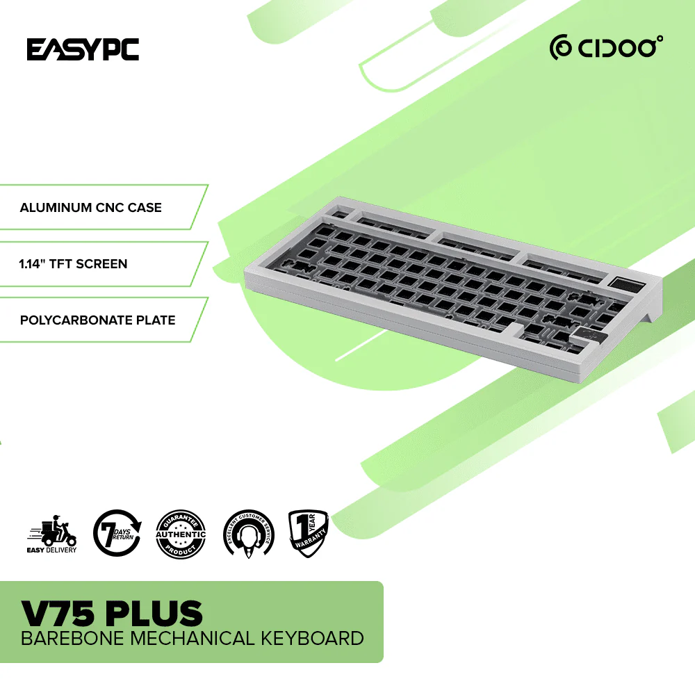 CIDOO V75 PLUS Barebone Mechanical Keyboard - Image 2