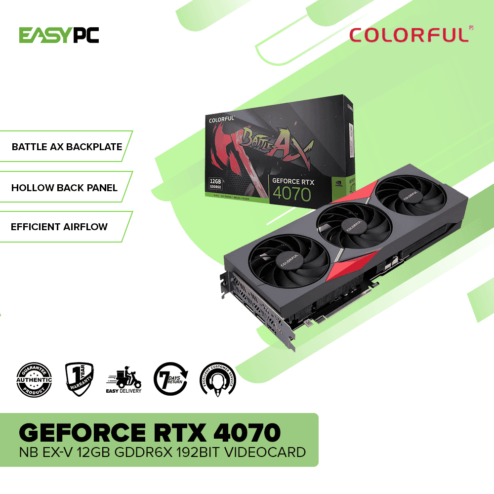 COLORFUL GEFORCE RTX 4070 NB EX-V 12GB GDDR6X 192BIT Videocard - Image 2