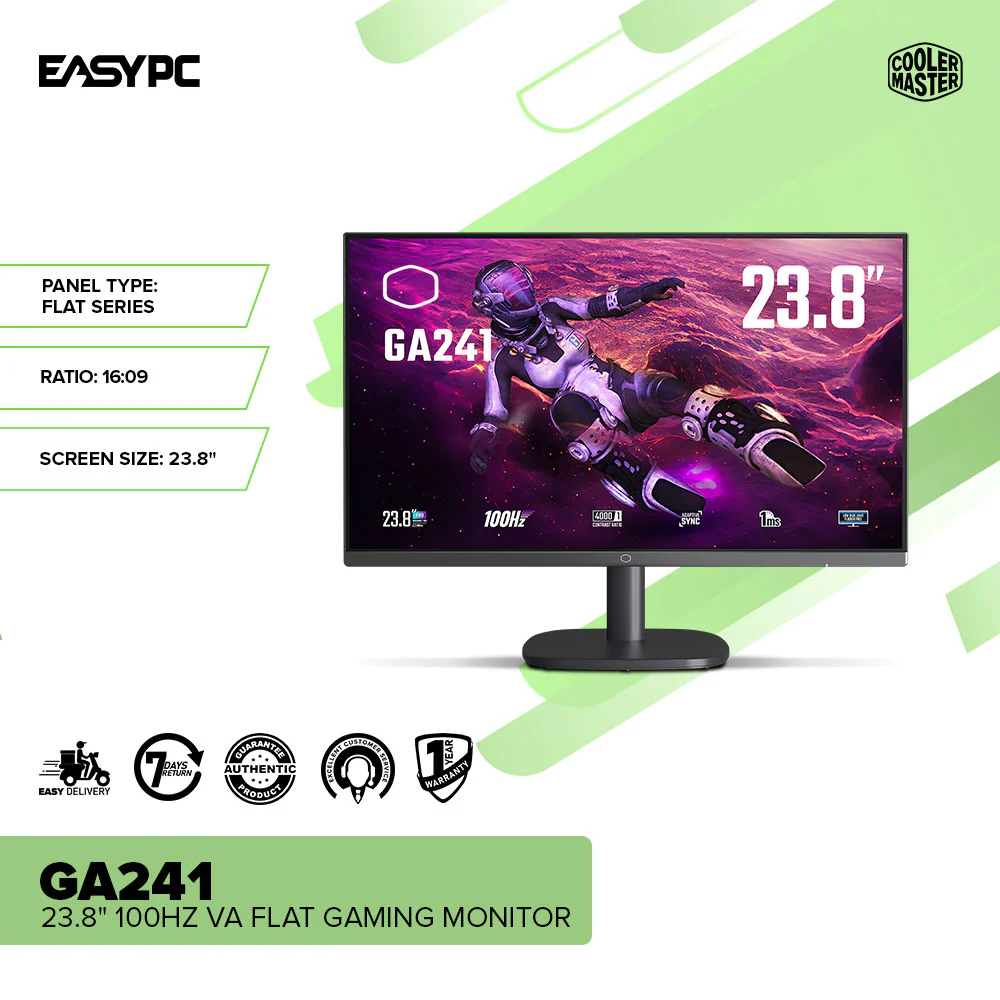 Cooler Master GA241 23.8" 100Hz VA Flat Gaming Monitor - Image 2