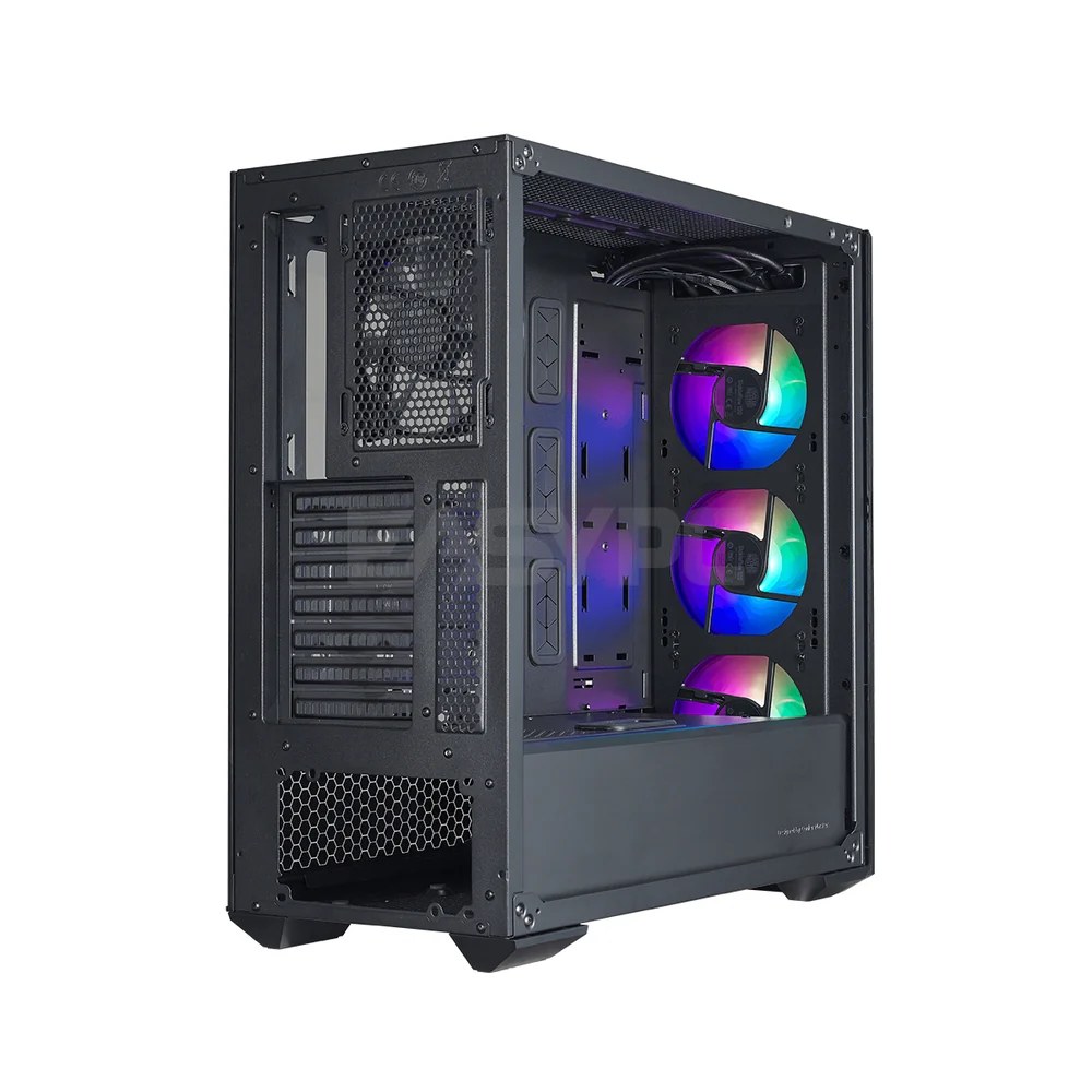 Cooler Master Masterbox MB530P Addressable RGB Fans with Lighting Control, Graphics Card Support Up to 410mm , Cable Cover and Routing Space Aggressive Intakes Mid Tower Desktop Case (MCB-B530P-KHNN-S01) 1ION COMC2306 - Image 3