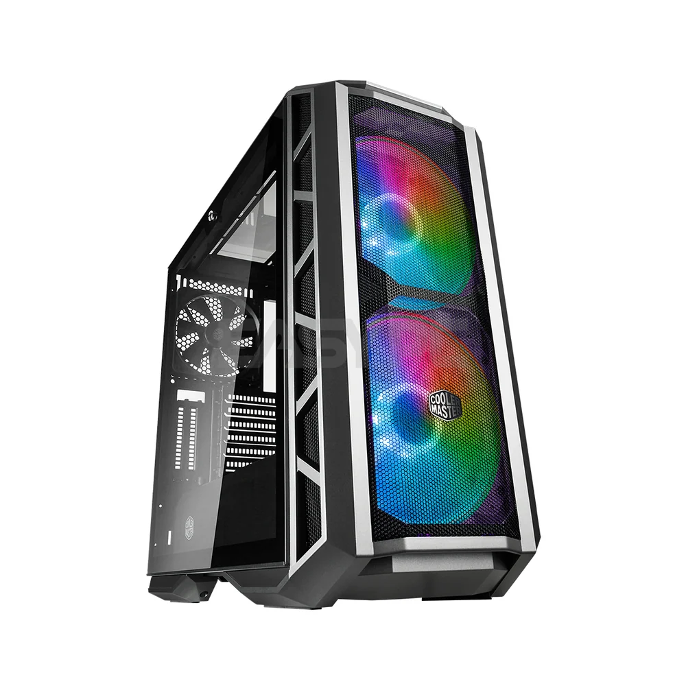 Cooler Master MasterCase H500P Mesh Front Panel, Dual 200mm ARGB Fans, Tempered Glass Side Panel, ARGB Lighting System, Desktop Case Grey (MCM-H500P-MGNN-S11) 1ION COMC2308 - Image 3