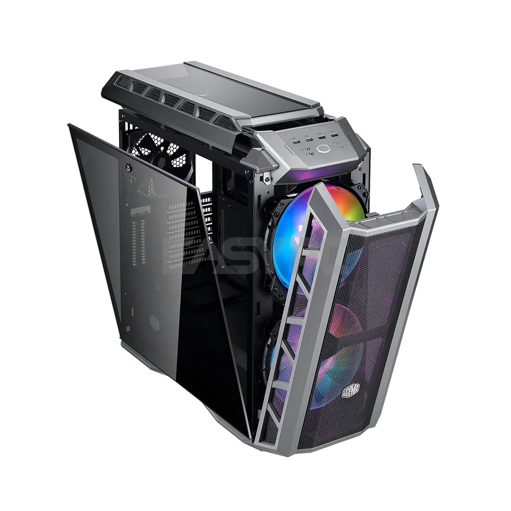 Cooler Master MasterCase H500P Mesh Front Panel, Dual 200mm ARGB Fans, Tempered Glass Side Panel, ARGB Lighting System, Desktop Case Grey (MCM-H500P-MGNN-S11) 1ION COMC2308 - Image 5