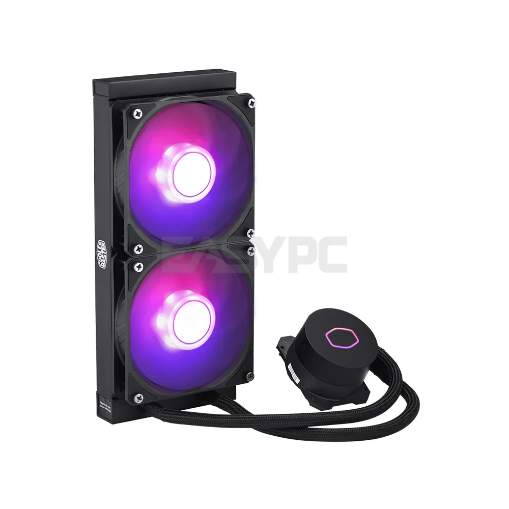 Cooler Master ML240L aRGB V2, Dual SickleFlow 120 ARGB Fans, ARGB Illumination & ARGB Controller, Tri-Phase Motor with Silent Driver, Dual Chamber Pump, Air Balance 2.0 Fan Blades, Liquid AIO CPU Cooler (MLW-D24M-A18PA-R2) 1ION COML2314 - Image 5