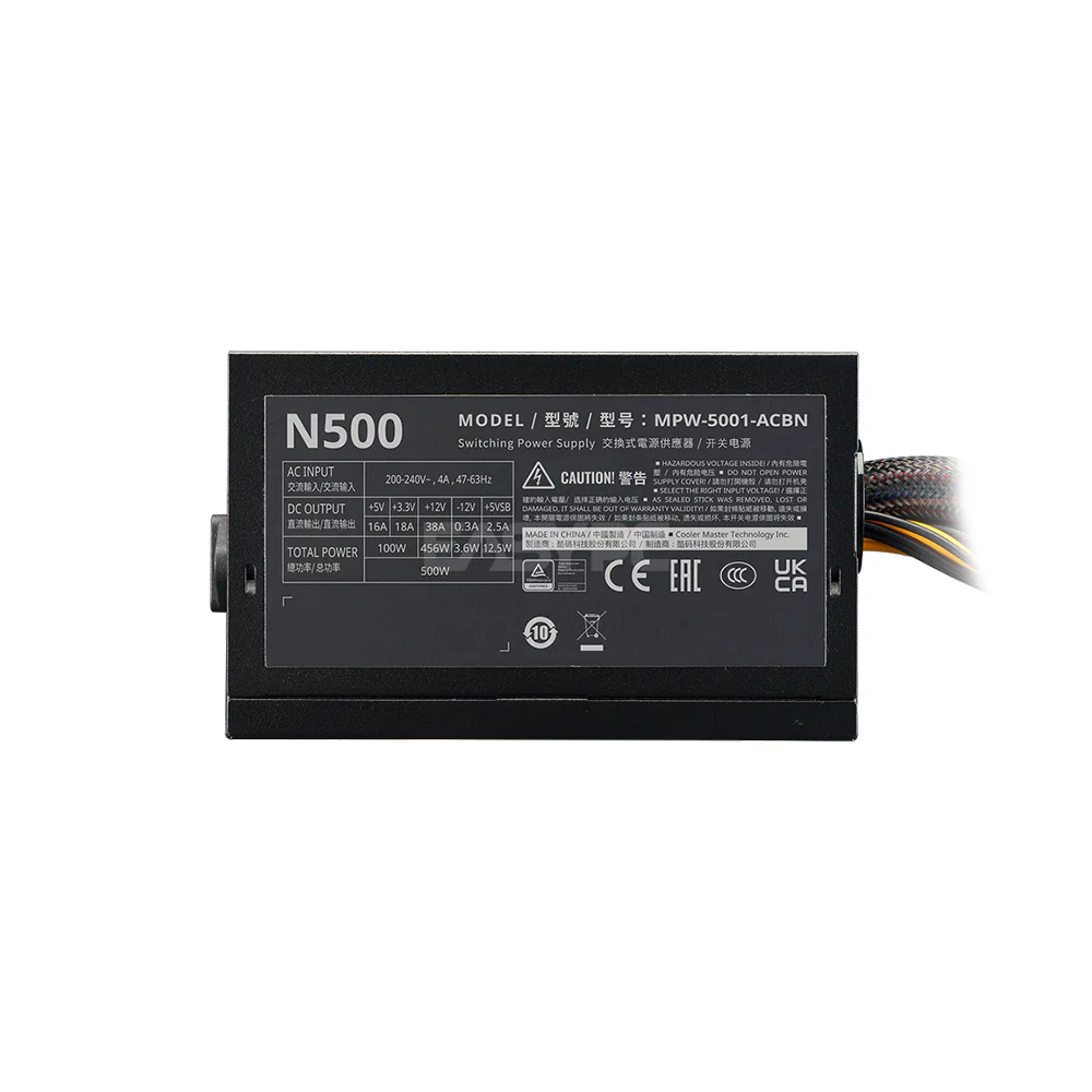 Cooler Master NEX N500Watts 75% Power Supply - Image 4
