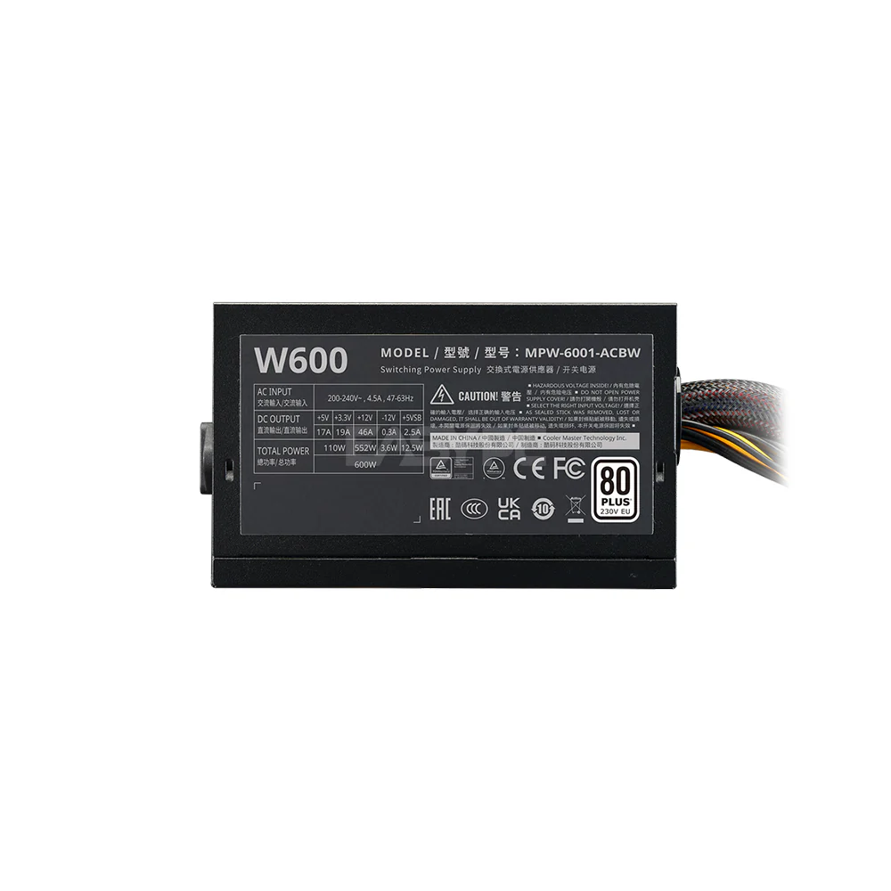 Cooler Master NEX W600Watts 80+ White Power Supply - Image 4