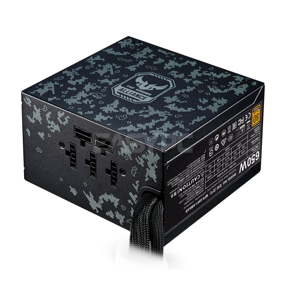 Coolermaster MasterWatt TUF Gaming Ed. Semi Modular Power Supply 650watts Bronze - Image 4