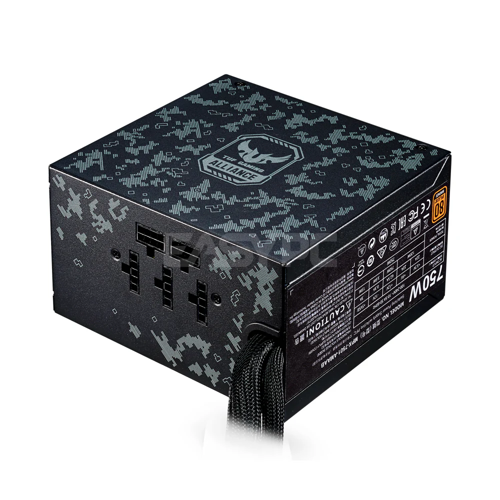 Coolermaster MasterWatt TUF Gaming Ed. Semi Modular Power Supply 750watts Bronze - Image 4