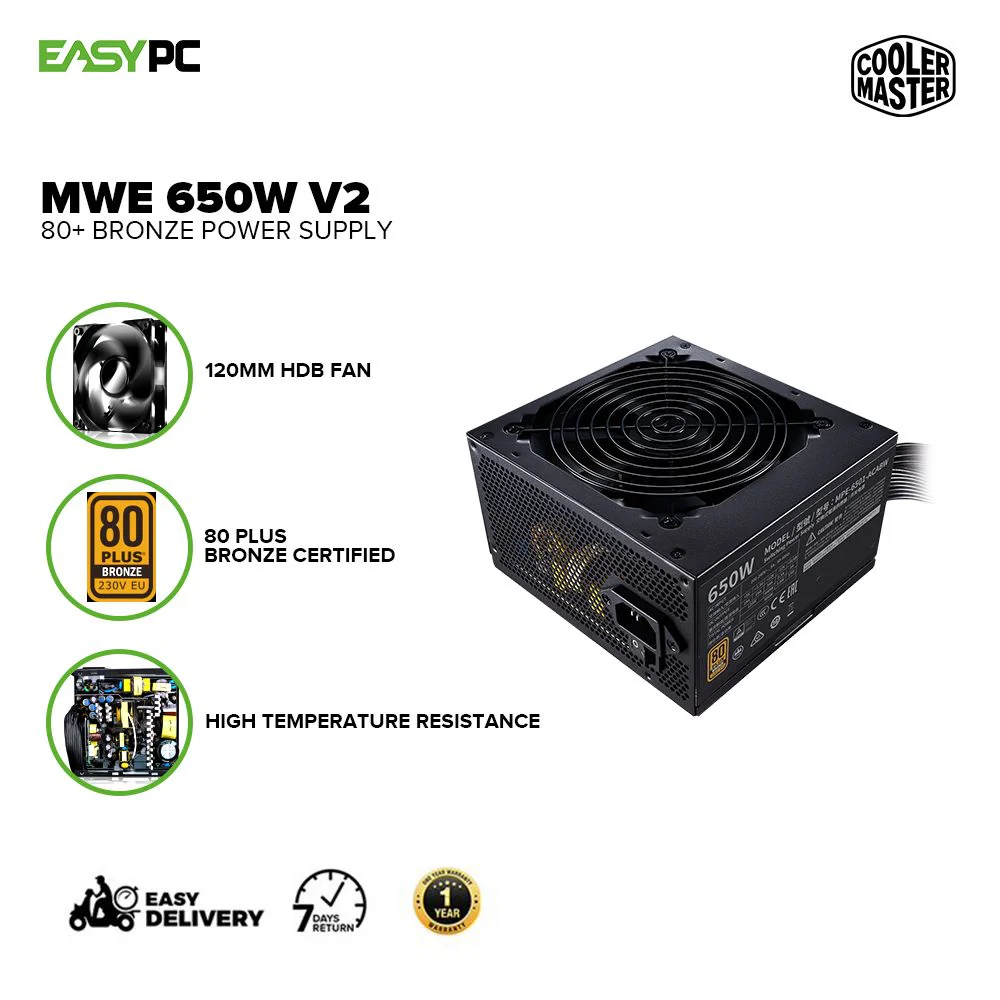 Coolermaster MWE 650W and 650W V2 80+ Bronze Power Supply - Image 8