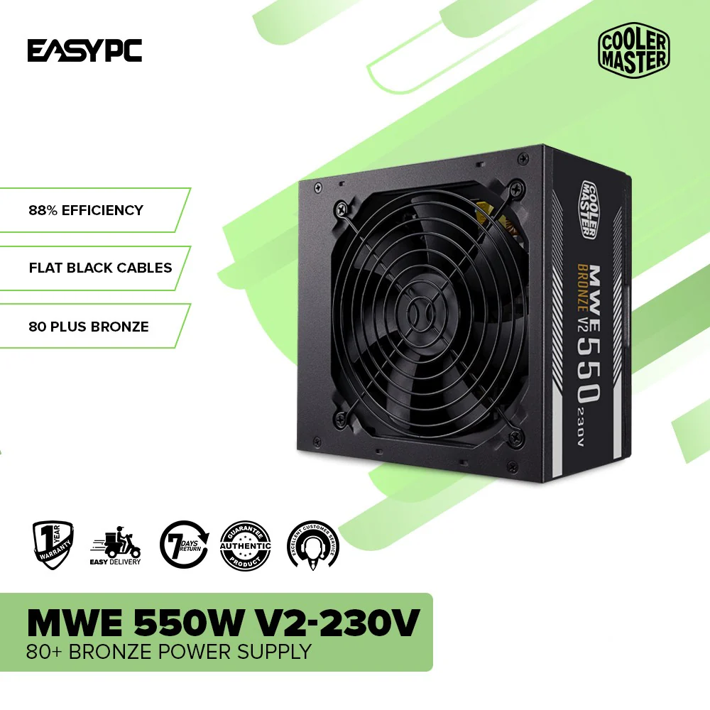 CoolerMaster MWE 750W, 650W and 550W V2-230v 80+ Bronze Durable Reliable and Safe Power Supply - Image 18
