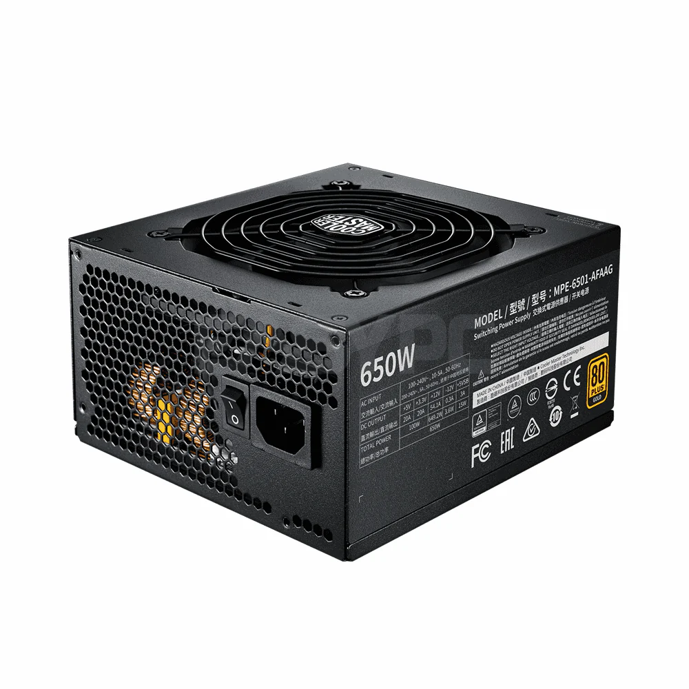 Coolermaster MWE650 V2 MPE-6501-AFAAG-TW 650watts Fully Modular 80+ Gold Power Supply - Image 3