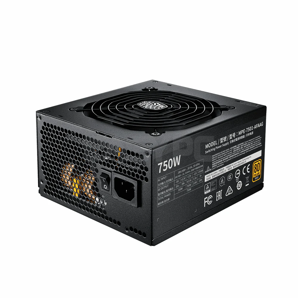 Coolermaster MWE750 V2 MPE-7501-AFAAG-TW 750watts Fully Modular 80+ Gold Power Supply - Image 3