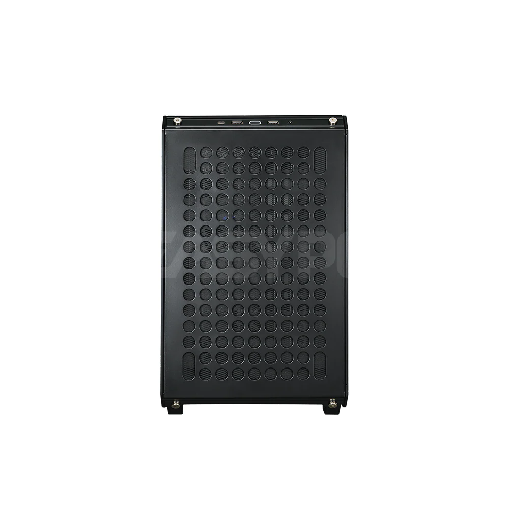 CoolerMaster Qube 500 FlatPack ATX Tempered Glass PC Case Black