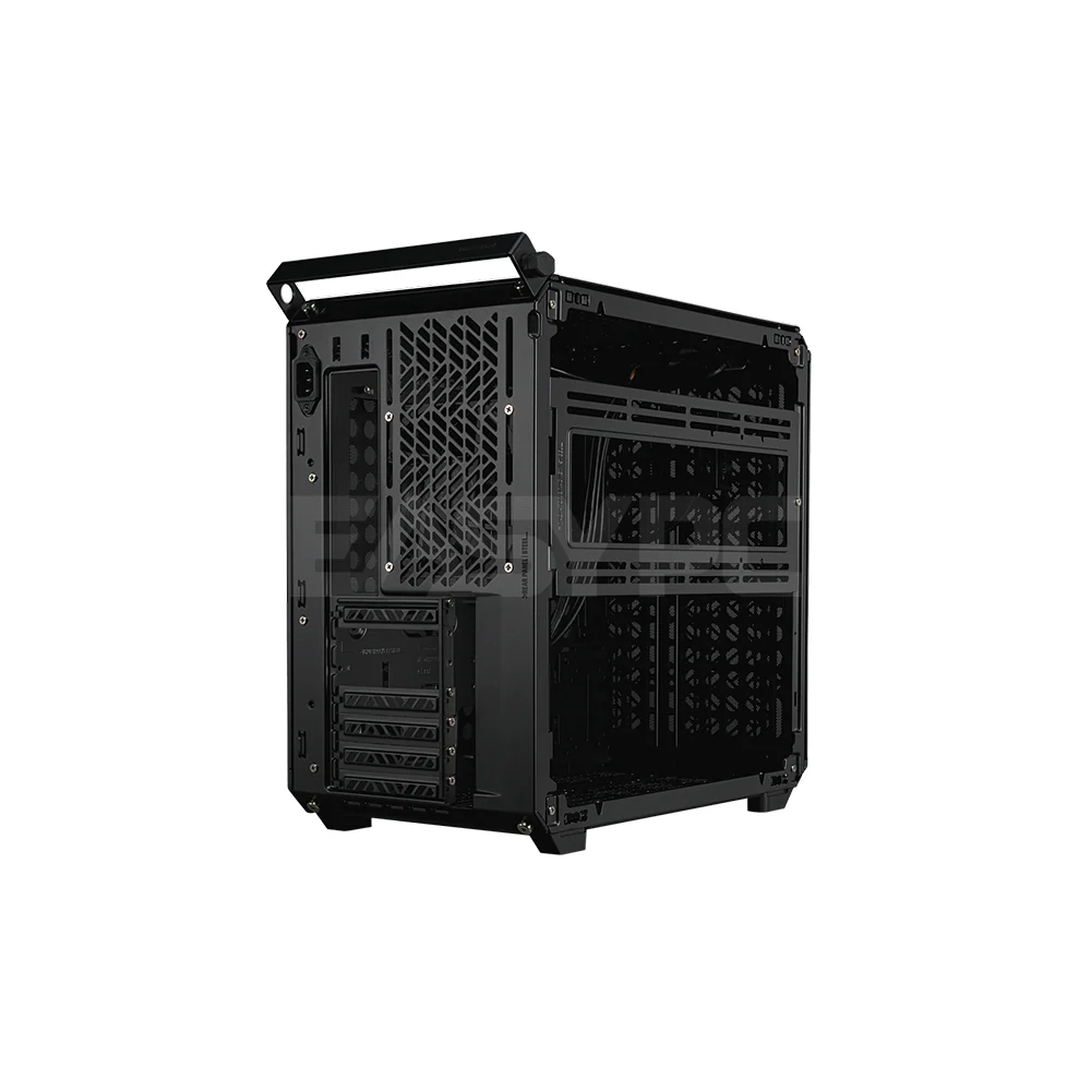 CoolerMaster Qube 500 FlatPack ATX Tempered Glass PC Case Black - Image 4