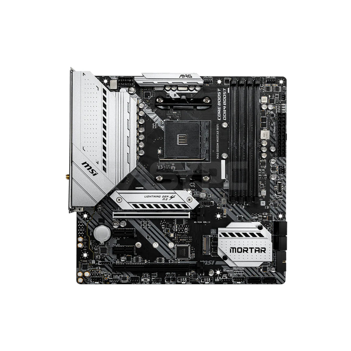 MSI MAG B550M Mortar Wi-Fi Micro-ATX MAG Series Socket Am4 Ddr4 Gaming Motherboard - Image 2