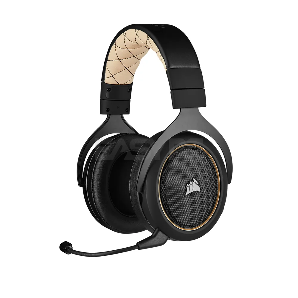 Corsair HS70 Pro Adjustable ear cups connect wirelessly to PC or PS4 fully detachable Wireless Gaming Headset Cream CS-CA-9011210-AP 7UBE COCS2341