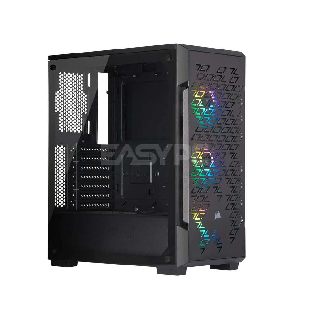 Corsair iCue 220T Airflow Mid Tower PC Case Black