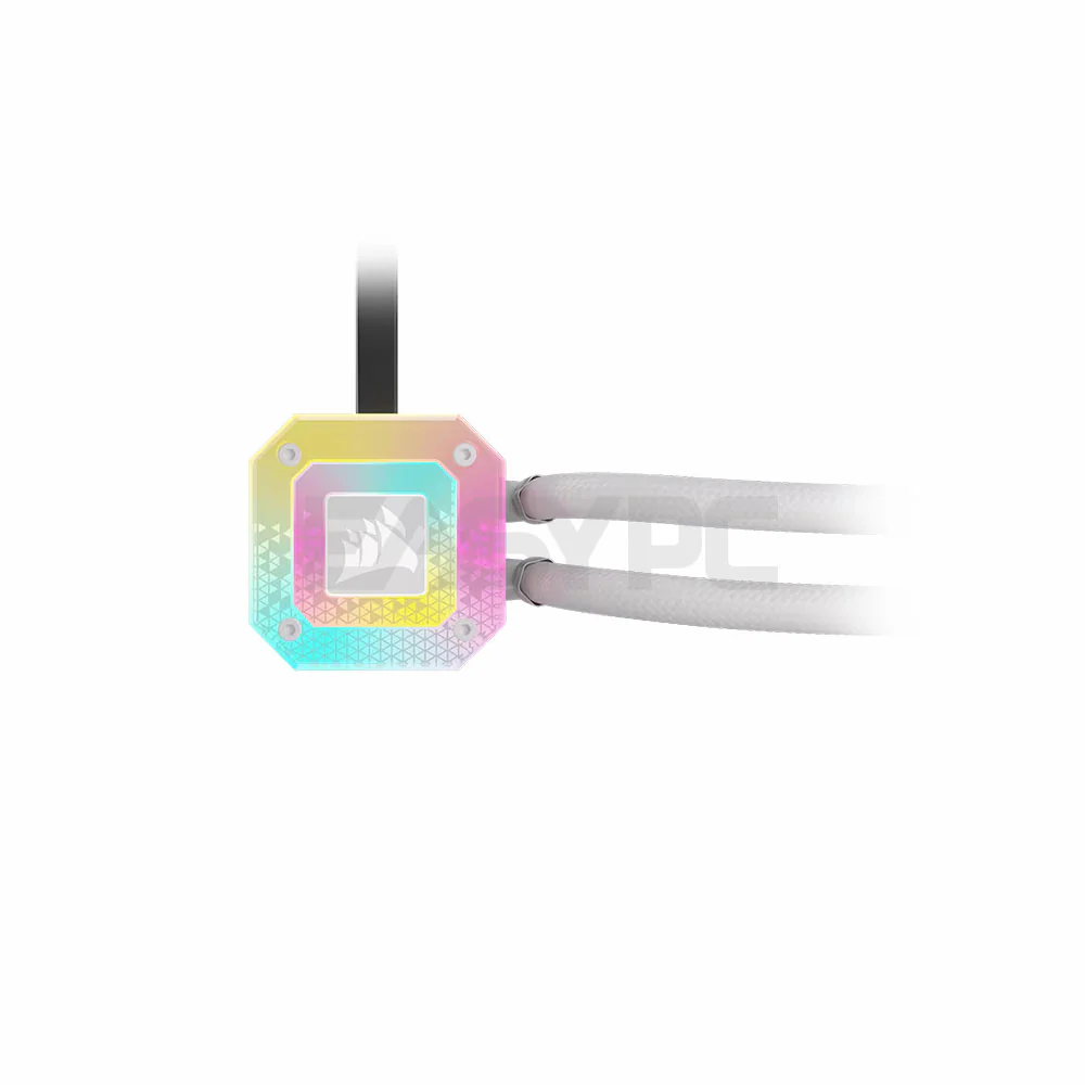 CORSAIR iCUE H100i ELITE CAPELLIX XT 240MM RADIATOR LIQUID CPU COOLER WHITE (CS-CW-9060072-WW) - Image 4