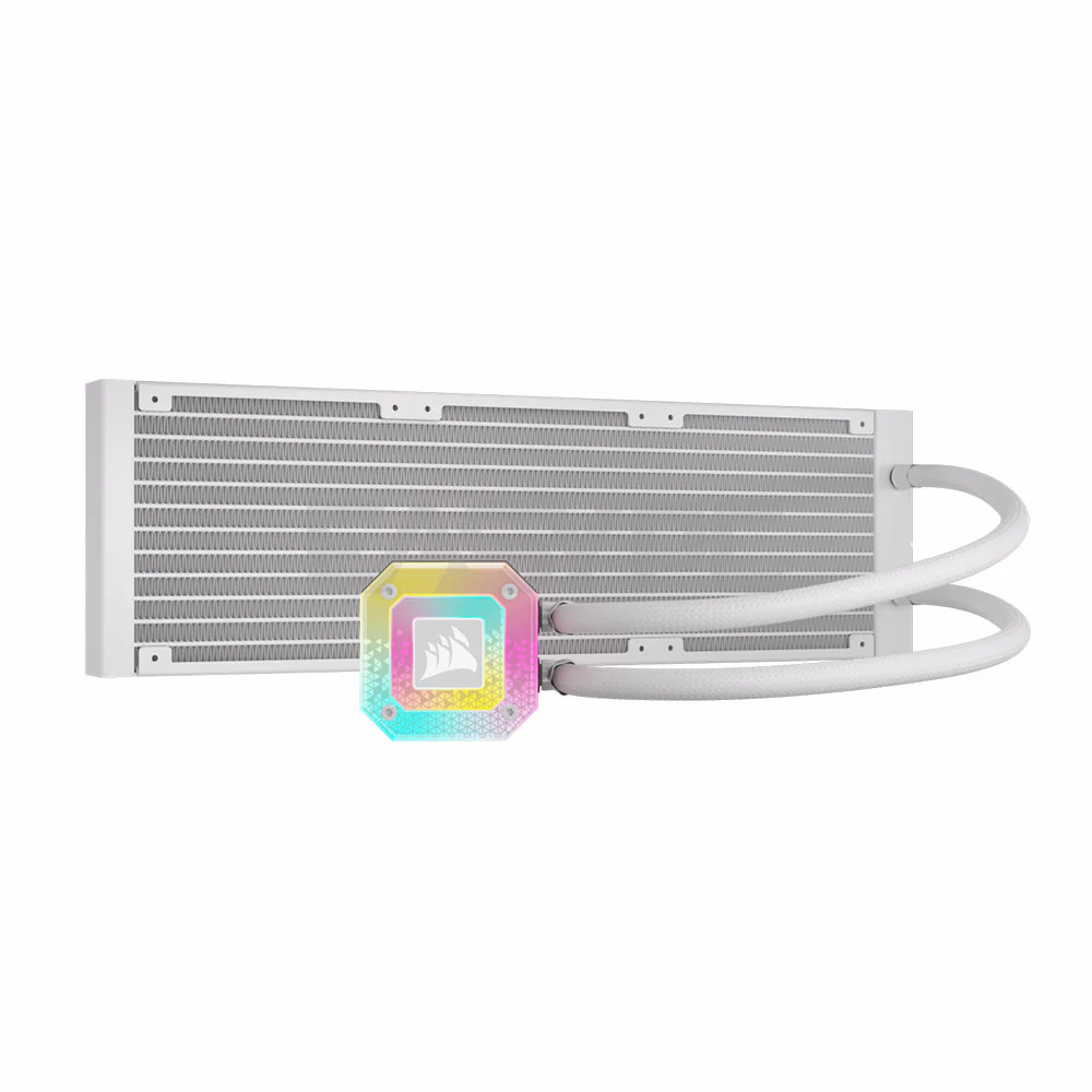 CORSAIR iCUE H150i ELITE CAPELLIX XT 360MM RADIATOR LIQUID CPU COOLER WHITE (CS-CW-9060073-WW) - Image 3