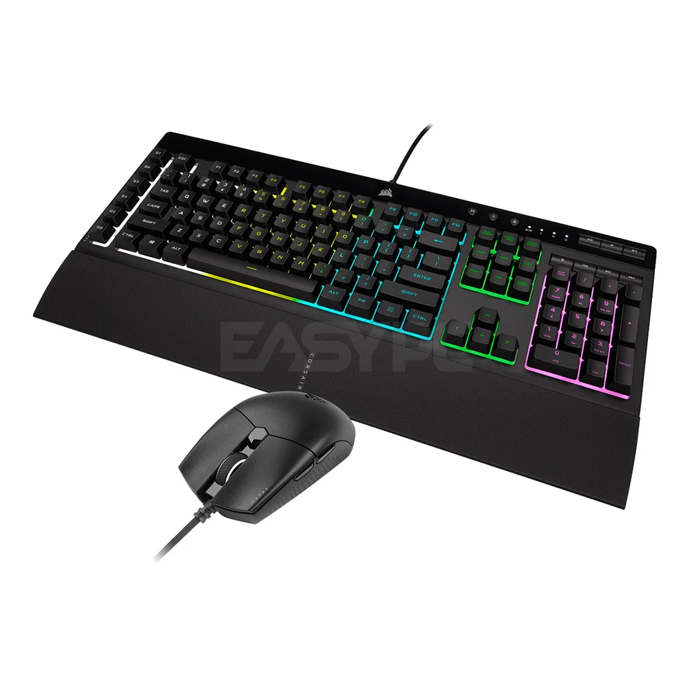 Corsair K55 RGB Pro Keyboard + Katar Pro Mouse Gaming Bundle CS-CH-9226965-NA 7UBE COCS2498 - Image 3