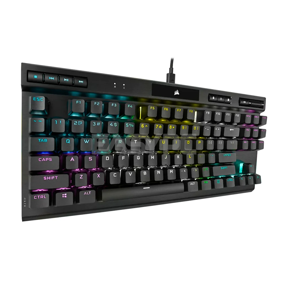 Corsair K70 RGB TKL Champion Series Cherry MX Red and MX Speed,87 Keys, Braided and Detachable Cable Wired Mechanical Gaming Keyboard 7UBE - Image 8
