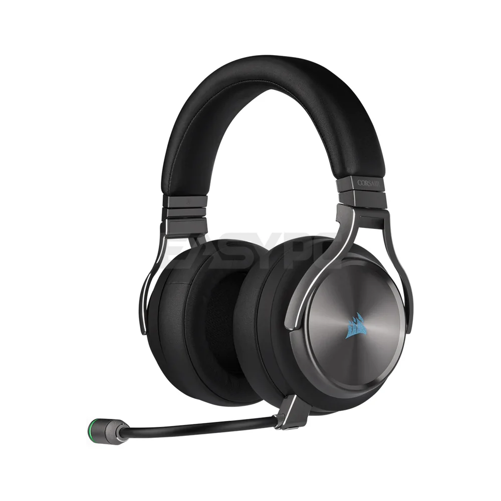 Corsair Virtuoso RGB Wireless SE Gaming Headset - High-Fidelity 7.1 Surround Sound with Broadcast Quality Microphone, Memory Foam Earcups - 20 Hour Battery Life Works w/ PC, MacOS, PS5, Gunmetal and Espresso Gaming Headset 7UBE