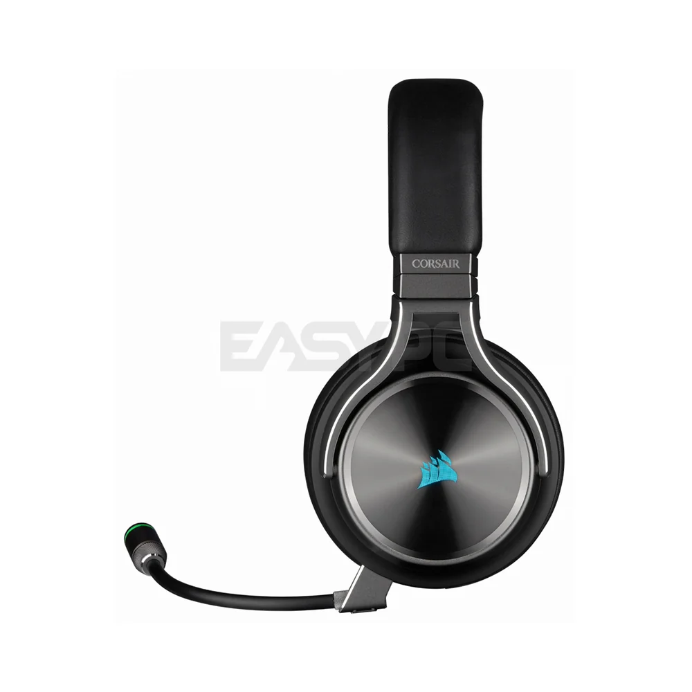 Corsair Virtuoso RGB Wireless SE Gaming Headset - High-Fidelity 7.1 Surround Sound with Broadcast Quality Microphone, Memory Foam Earcups - 20 Hour Battery Life Works w/ PC, MacOS, PS5, Gunmetal and Espresso Gaming Headset 7UBE - Image 3