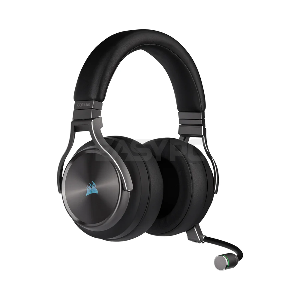 Corsair Virtuoso RGB Wireless SE Gaming Headset - High-Fidelity 7.1 Surround Sound with Broadcast Quality Microphone, Memory Foam Earcups - 20 Hour Battery Life Works w/ PC, MacOS, PS5, Gunmetal and Espresso Gaming Headset 7UBE - Image 4