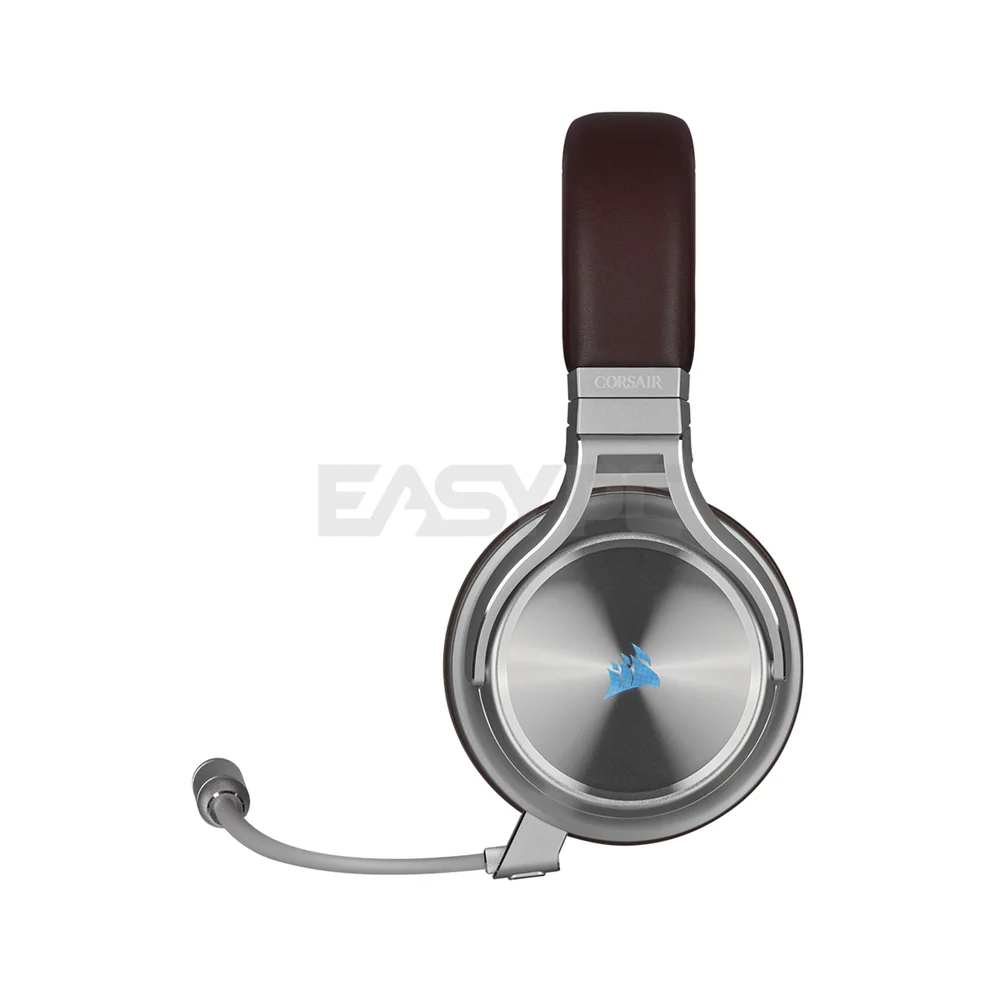 Corsair Virtuoso RGB Wireless SE Gaming Headset - High-Fidelity 7.1 Surround Sound with Broadcast Quality Microphone, Memory Foam Earcups - 20 Hour Battery Life Works w/ PC, MacOS, PS5, Gunmetal and Espresso Gaming Headset 7UBE - Image 8
