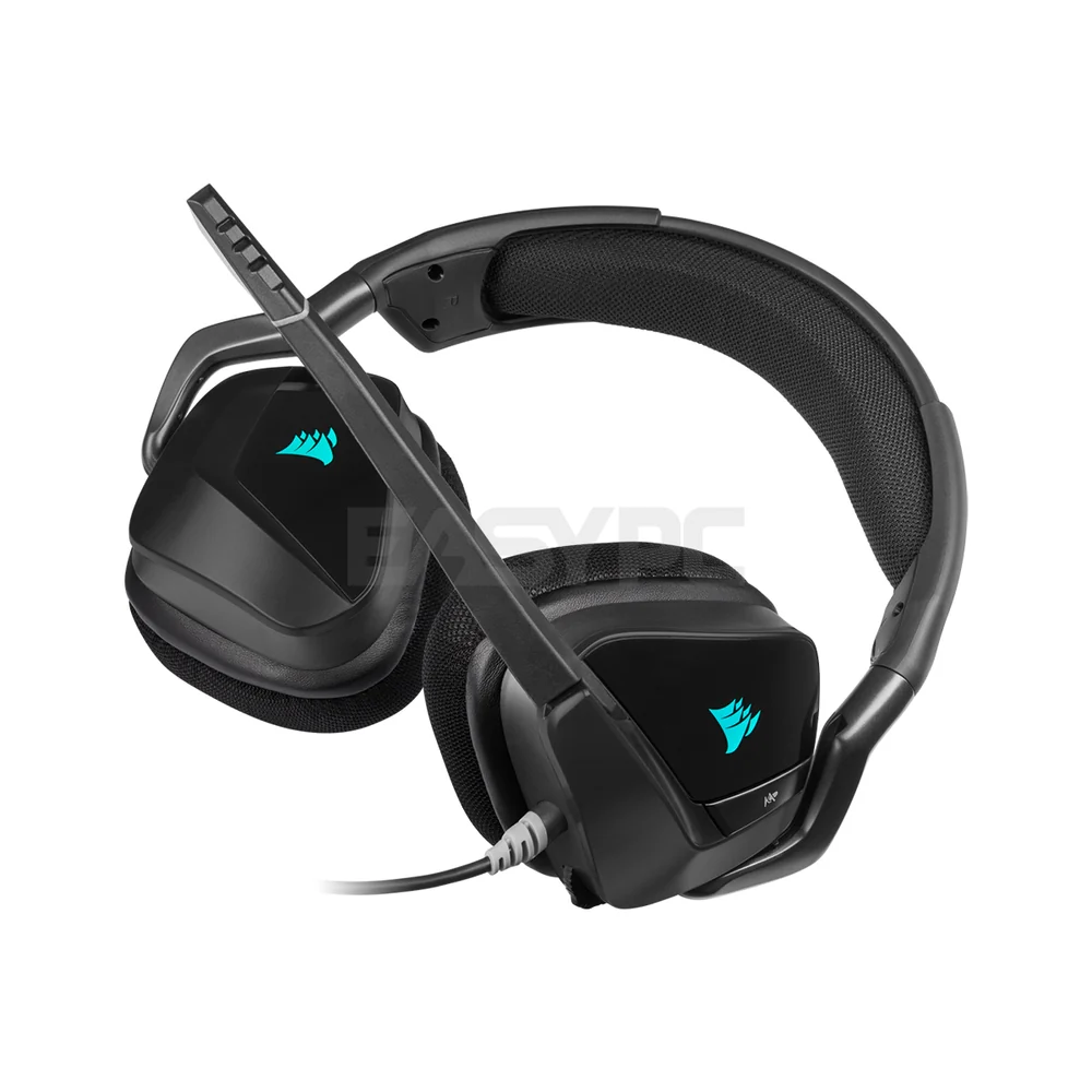 Corsair VOID Elite RGB USB Surround Premium Gaming Headset with 7.1 Surround Sound, Discord Certified, Works with PC, Xbox Series X, Xbox Series S, PS5, PS4, Nintendo Switch Carbon CS-CA-9011203-AP 7UBE COCS2343 - Image 4