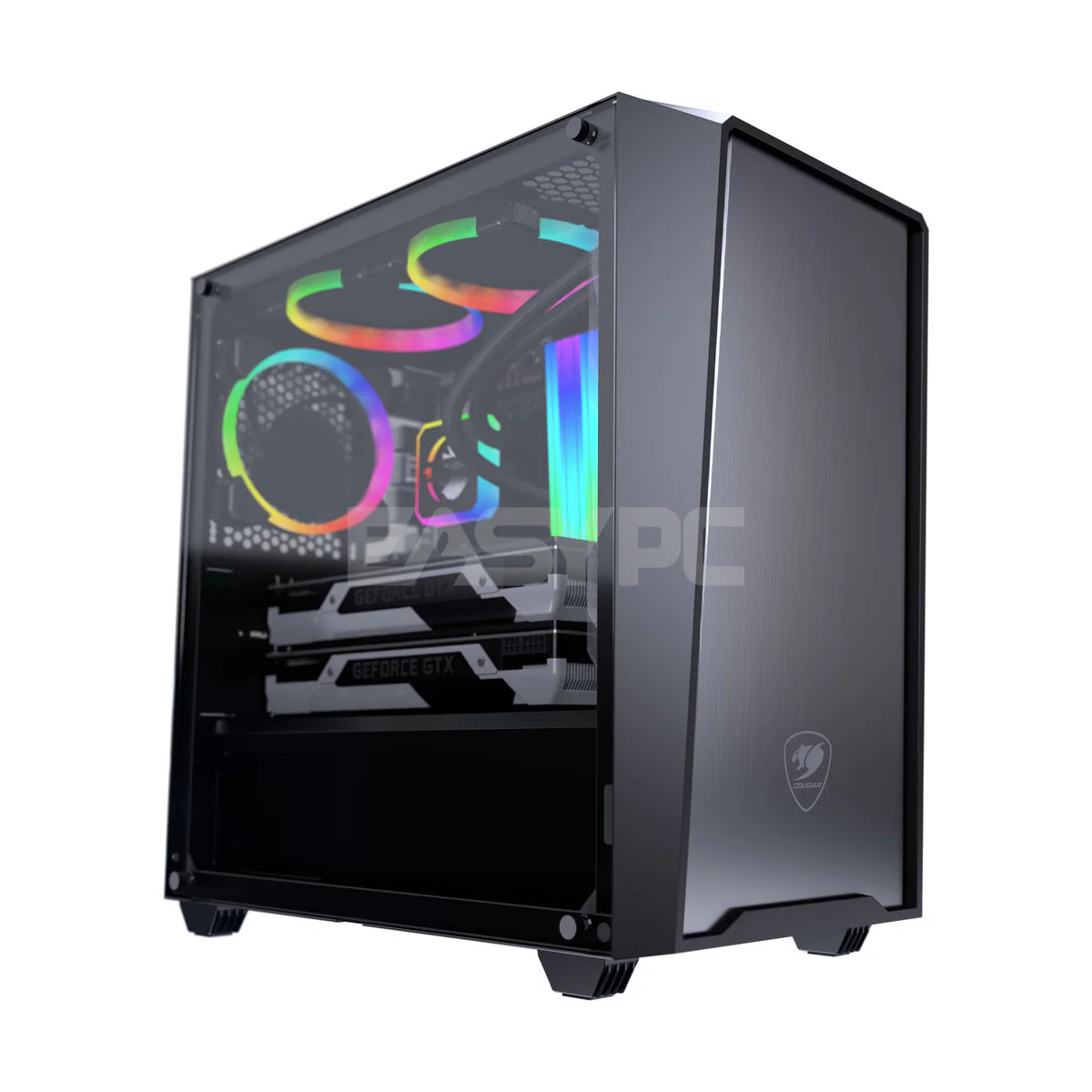 Cougar MG130-G Mini Tower Gaming Case Black - Image 6