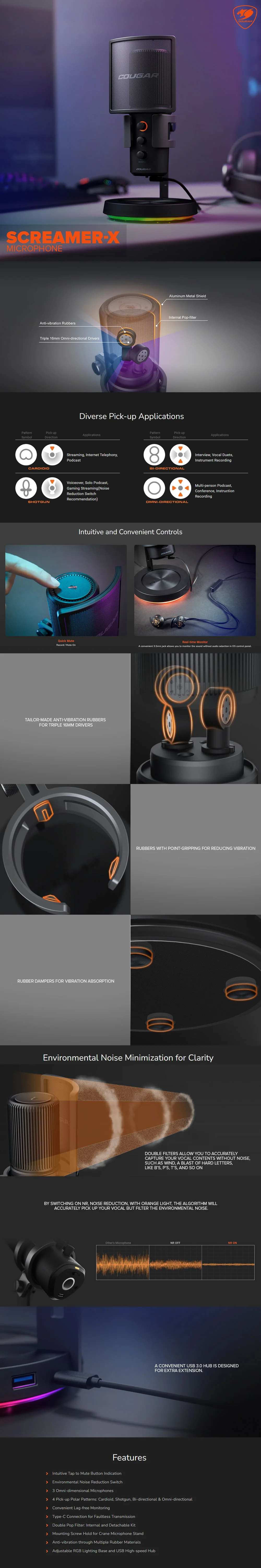 Cougar Screamer-X Microphone - Image 7