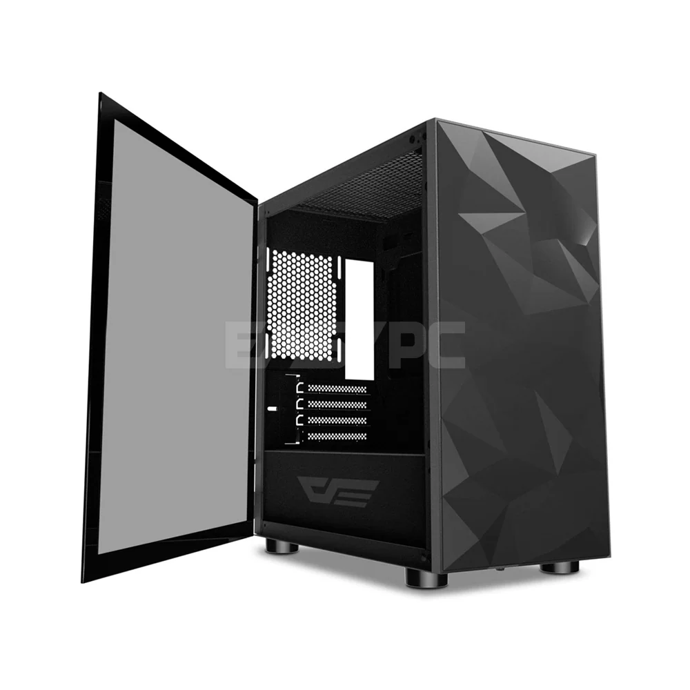 DarkFlash DLM21 Mesh Mid Tower Black, White and Pink White PC Case
