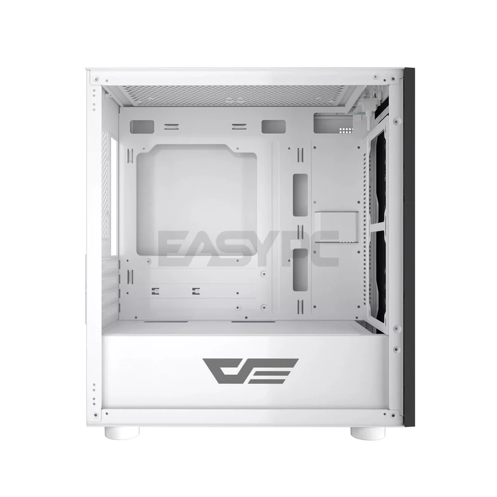 DarkFlash DLM21 Mesh Mid Tower Black, White and Pink White PC Case - Image 12