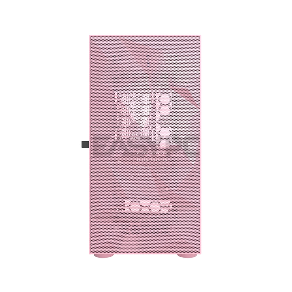 DarkFlash DLM21 Mesh Mid Tower Black, White and Pink White PC Case - Image 19
