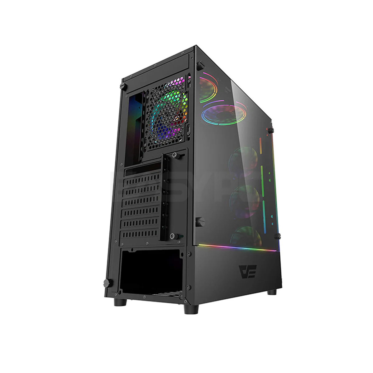Dark Flash J11 Mid Tower PC Case Black - Image 3