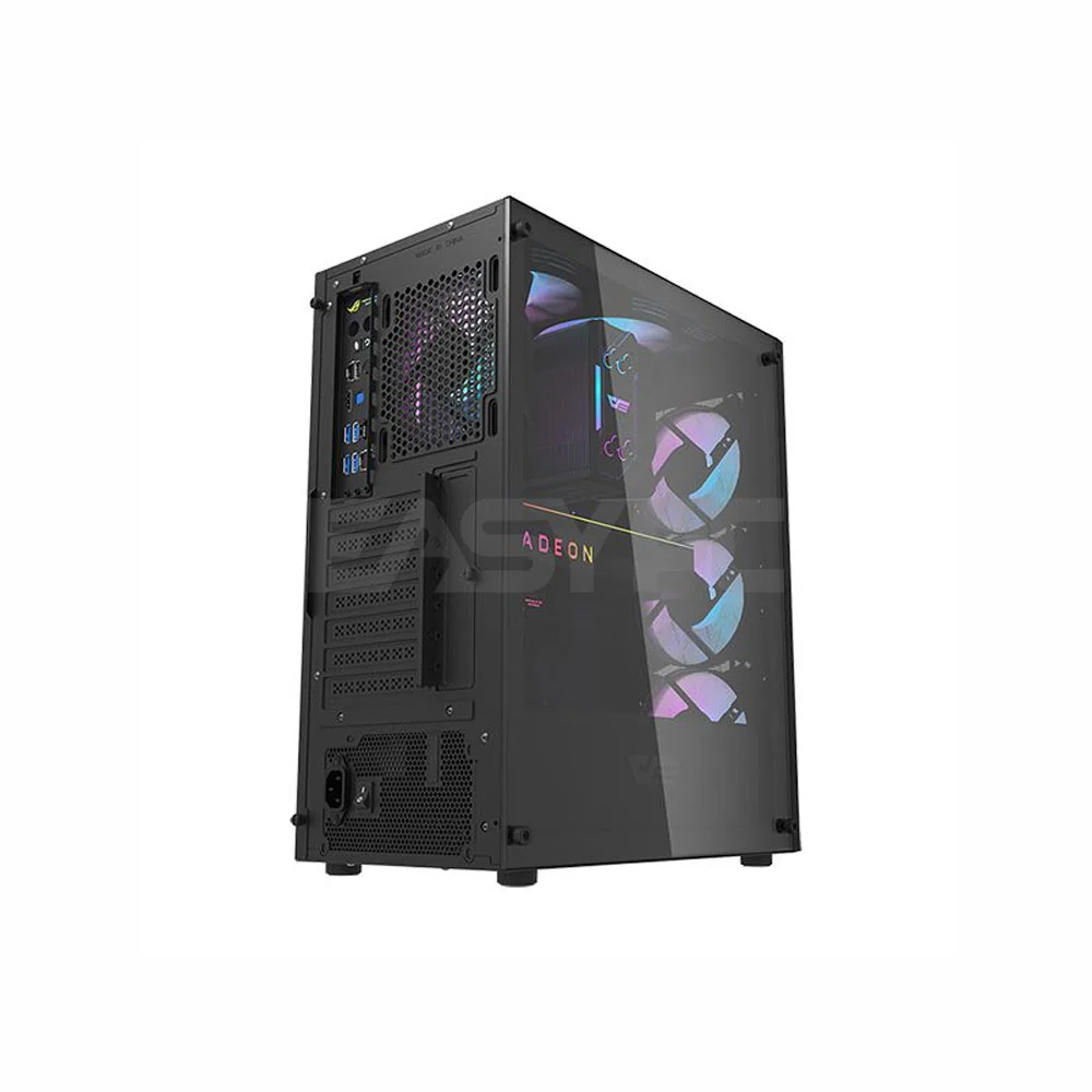 DarkFlash DK352 Mesh ATX Tempered Glass Side Panel Gaming PC Case Black - Image 3