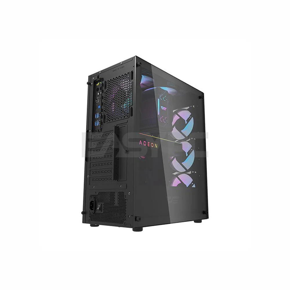 DarkFlash DK352 Plus ATX Tempered Glass Side Panel Gaming PC Case Black - Image 4