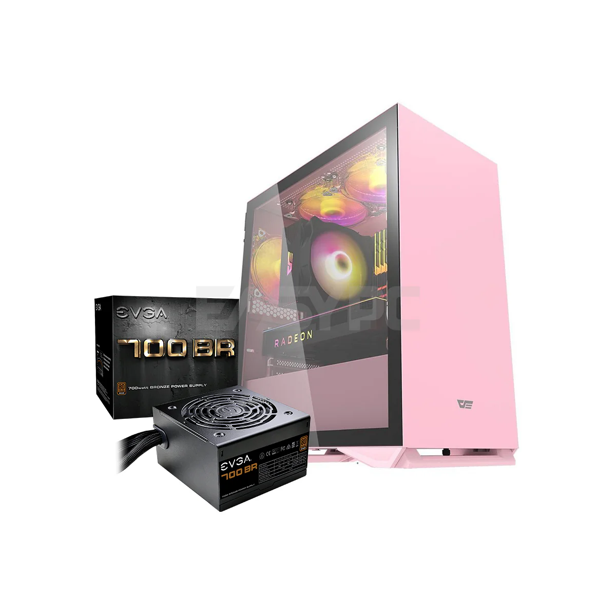 DarkFlash DLM22Case + EVGA 700BR 700watts Power Supply Bundle PC Case and Power Supply - Image 5