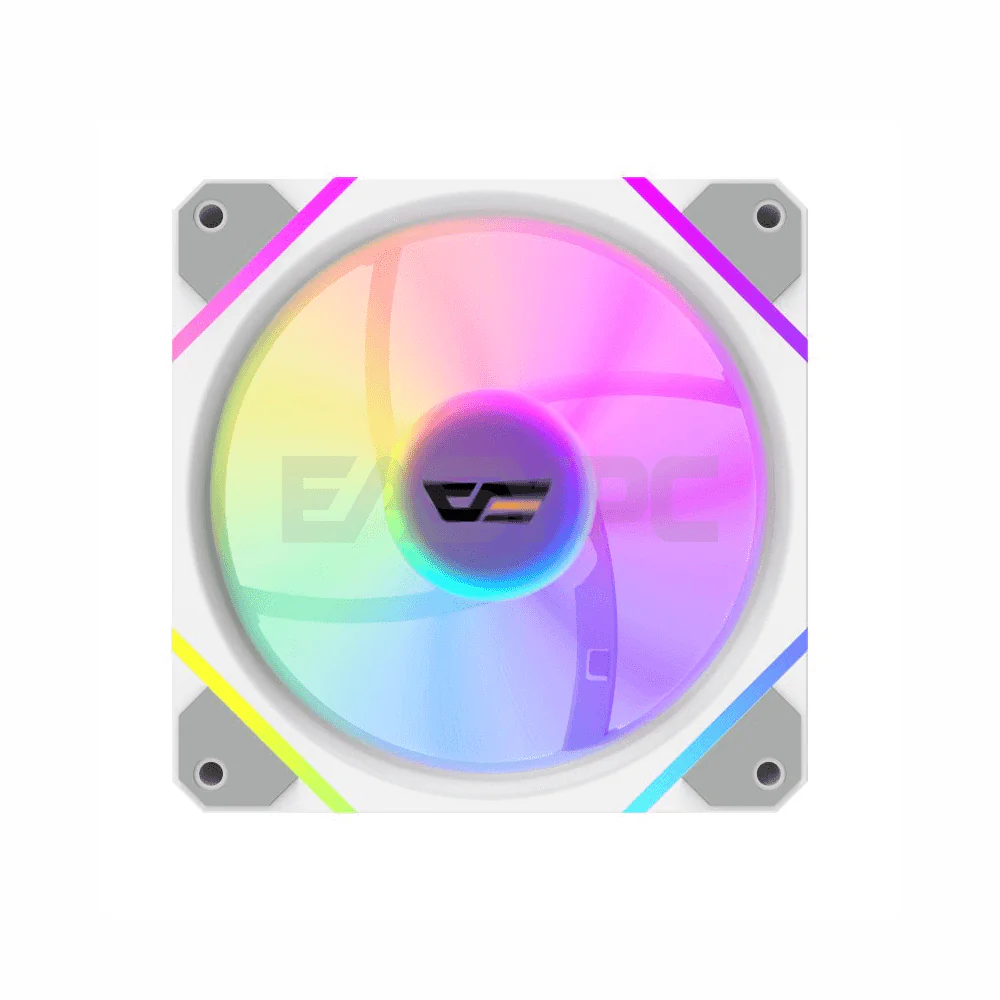 DarkFlash DM12 F 3in1 with Controller Remote ARGB Chassis Fan White