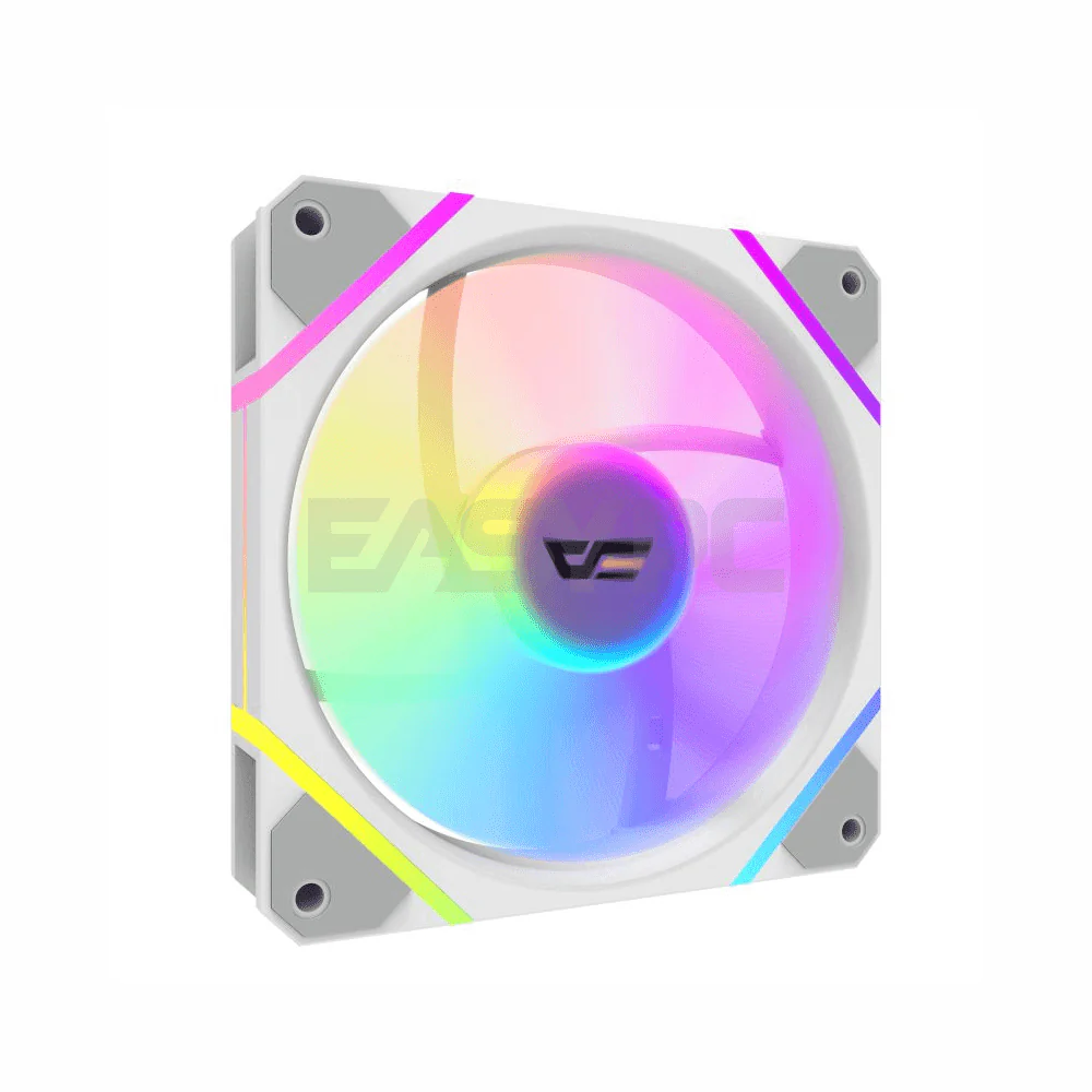 DarkFlash DM12 F Single ARGB Chassis Fan White - Image 3