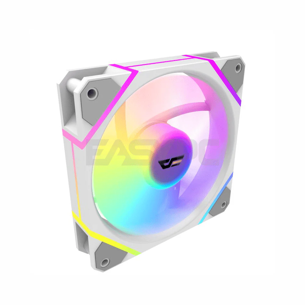 DarkFlash DM12 F Single ARGB Chassis Fan White - Image 4