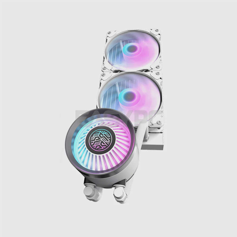 DarkFlash DN240 CPU Liquid Cooler White - Image 4