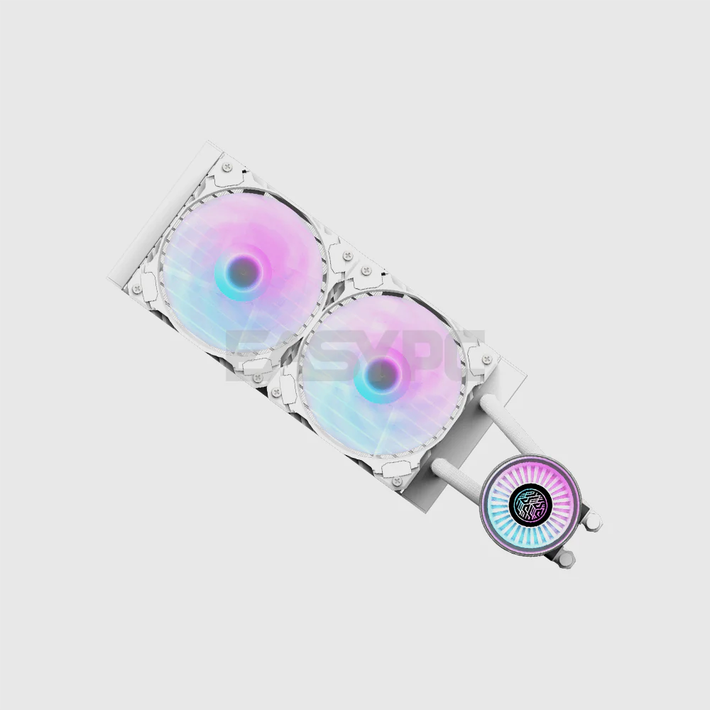 DarkFlash DN240 CPU Liquid Cooler White - Image 6