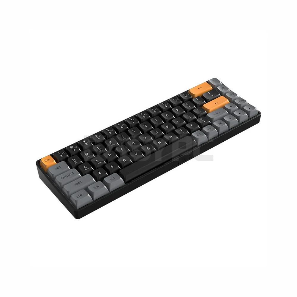 DarkFlash GD68 Three-Mode Connectivity Yellow Switch Mechanical Keyboard Brown Sugar - Image 3