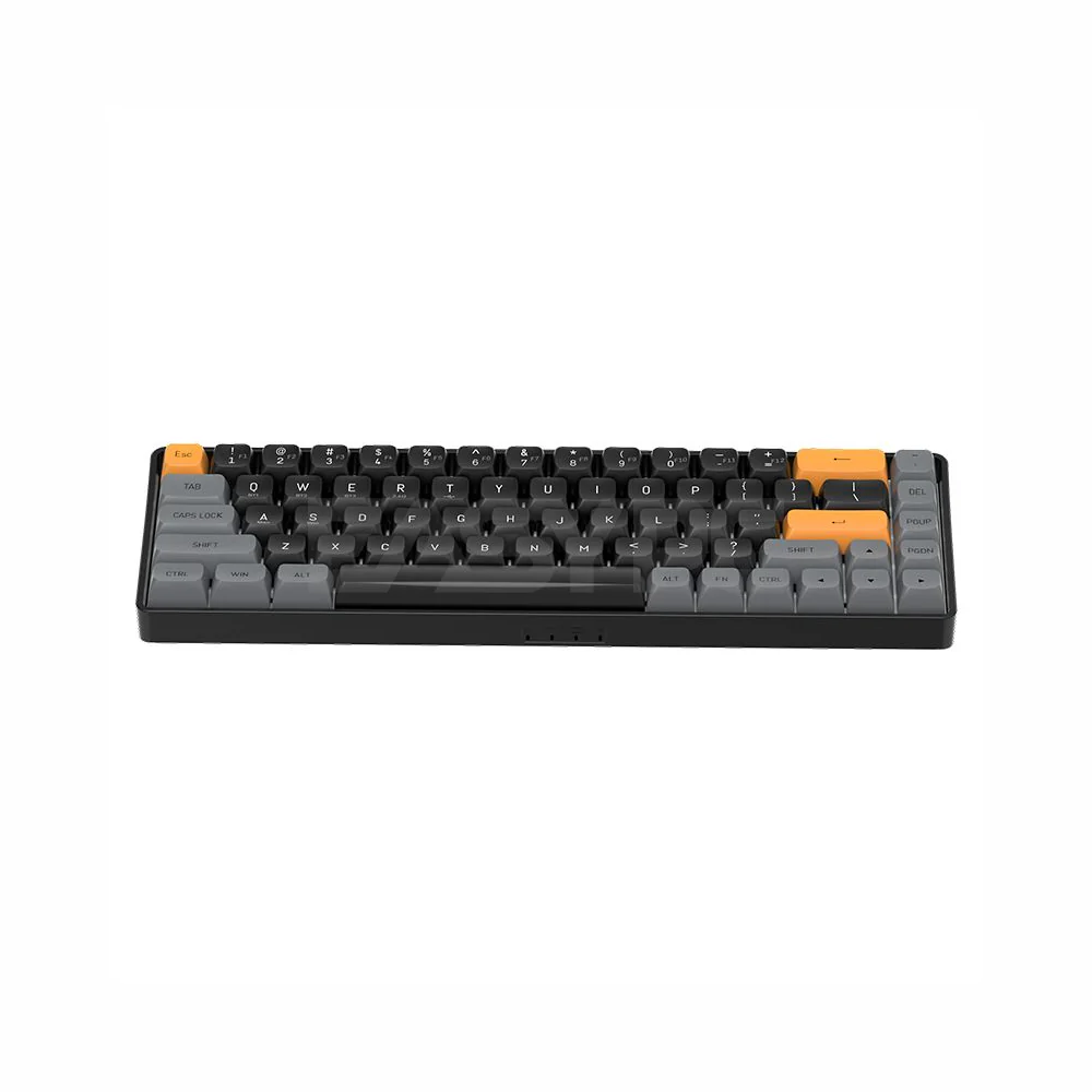 DarkFlash GD68 Three-Mode Connectivity Yellow Switch Mechanical Keyboard Brown Sugar - Image 4