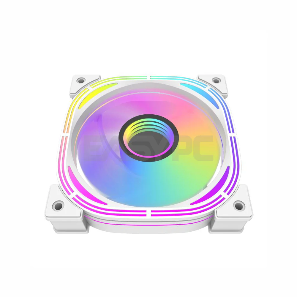 DarkFlash Infinity24 Single ARGB Chassis Fan White - Image 4